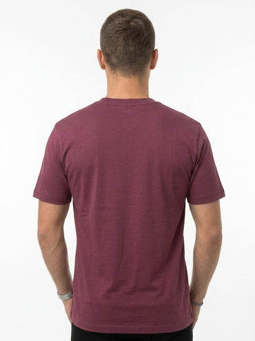 Refrigiwear Pierce, t-shirt uomo bordeaux in cotone