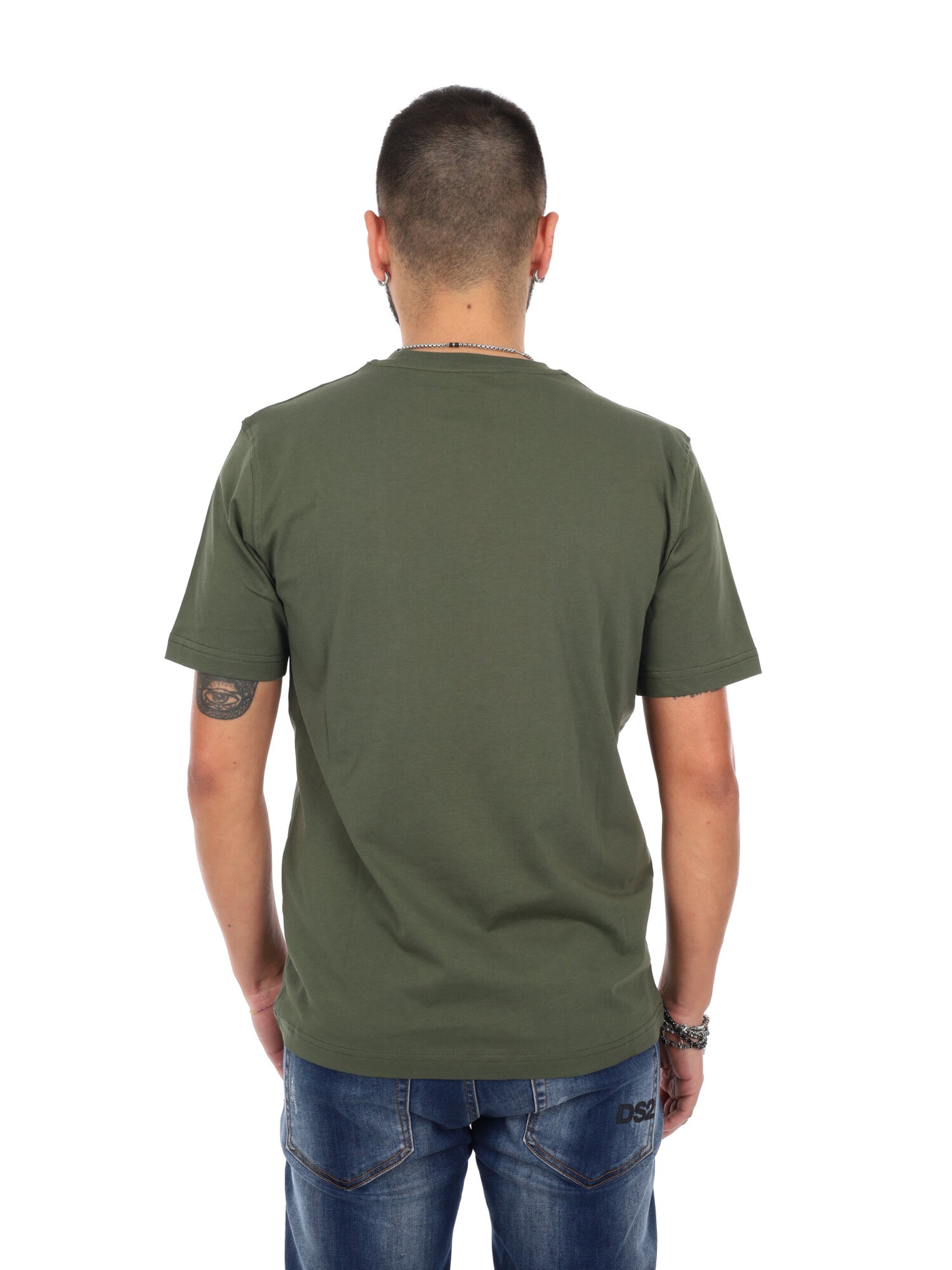Refrigiwear Pierce, t-shirt verde da uomo in cotone