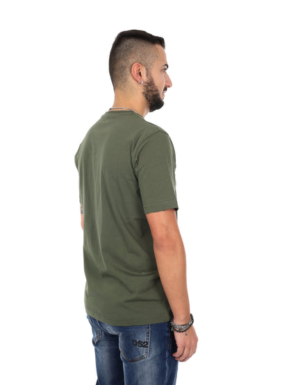 Refrigiwear Pierce, t-shirt verde da uomo in cotone