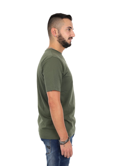 Refrigiwear Pierce, t-shirt verde da uomo in cotone