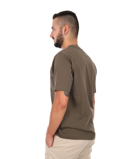 T-shirt Pierce da uomo verde in cotone Refrigiwear
