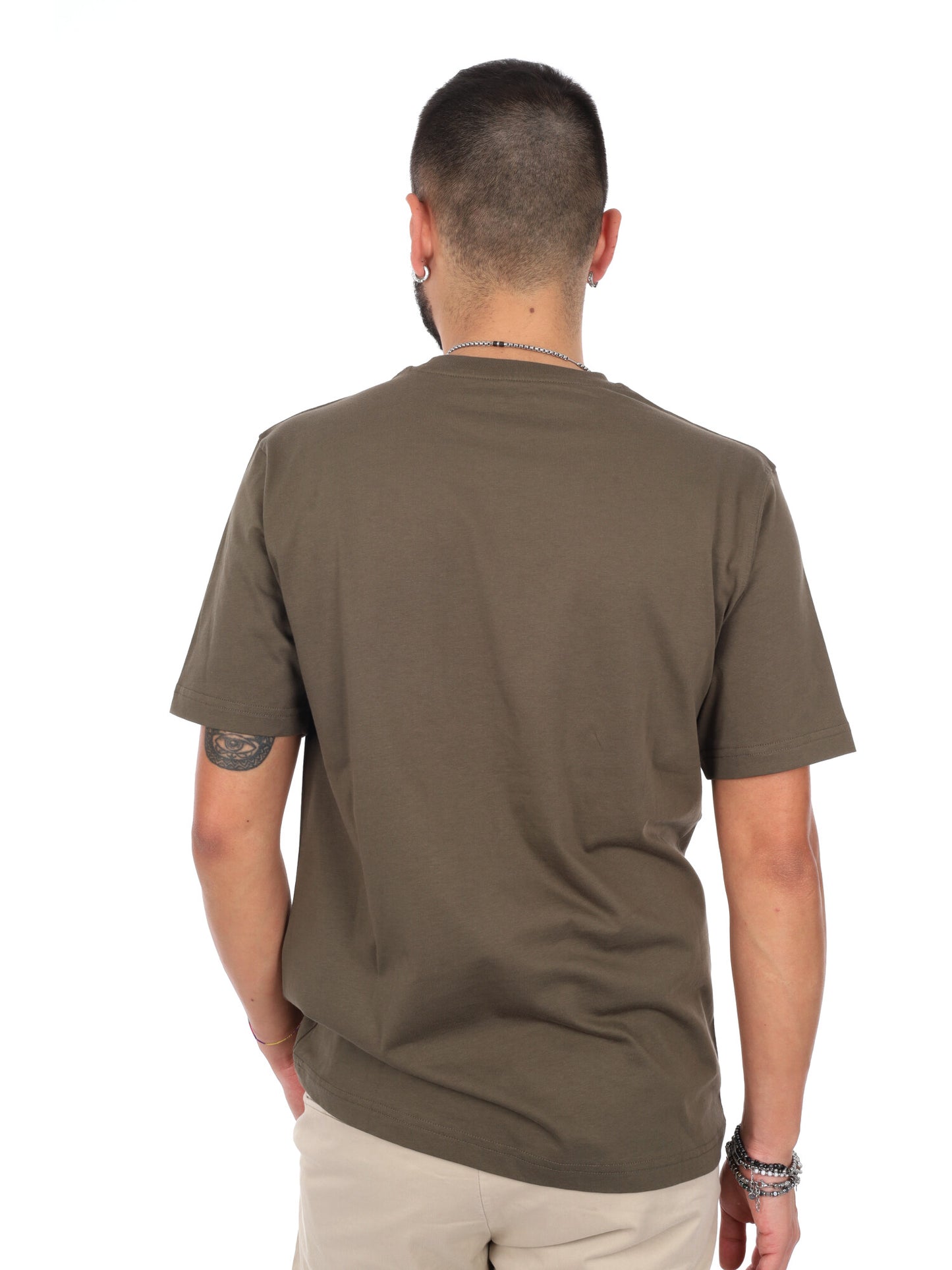 T-shirt Pierce da uomo verde in cotone Refrigiwear