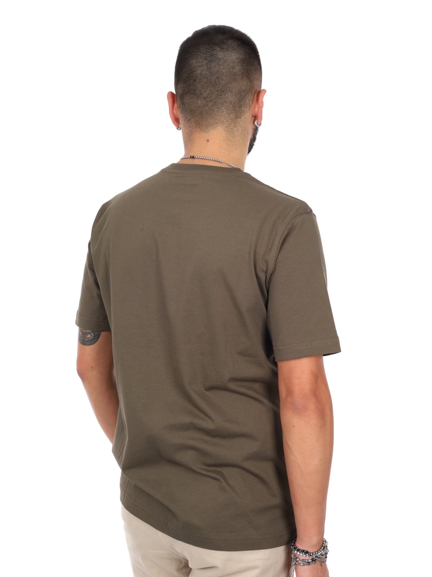 T-shirt Pierce da uomo verde in cotone Refrigiwear