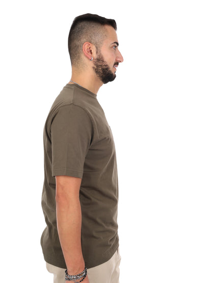 T-shirt Pierce da uomo verde in cotone Refrigiwear