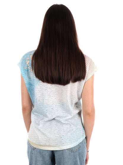 YES ZEE T-SHIRT MM - AZZURRO