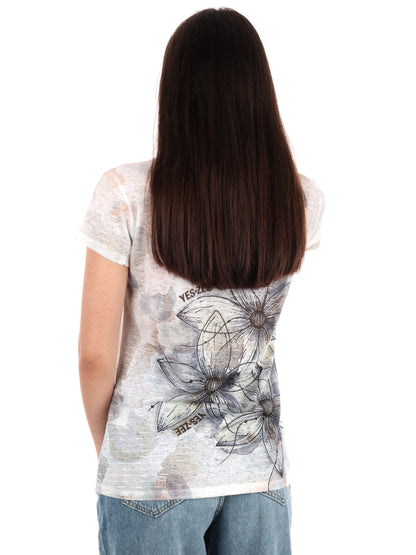 YES ZEE T-SHIRT MM - BEIGE