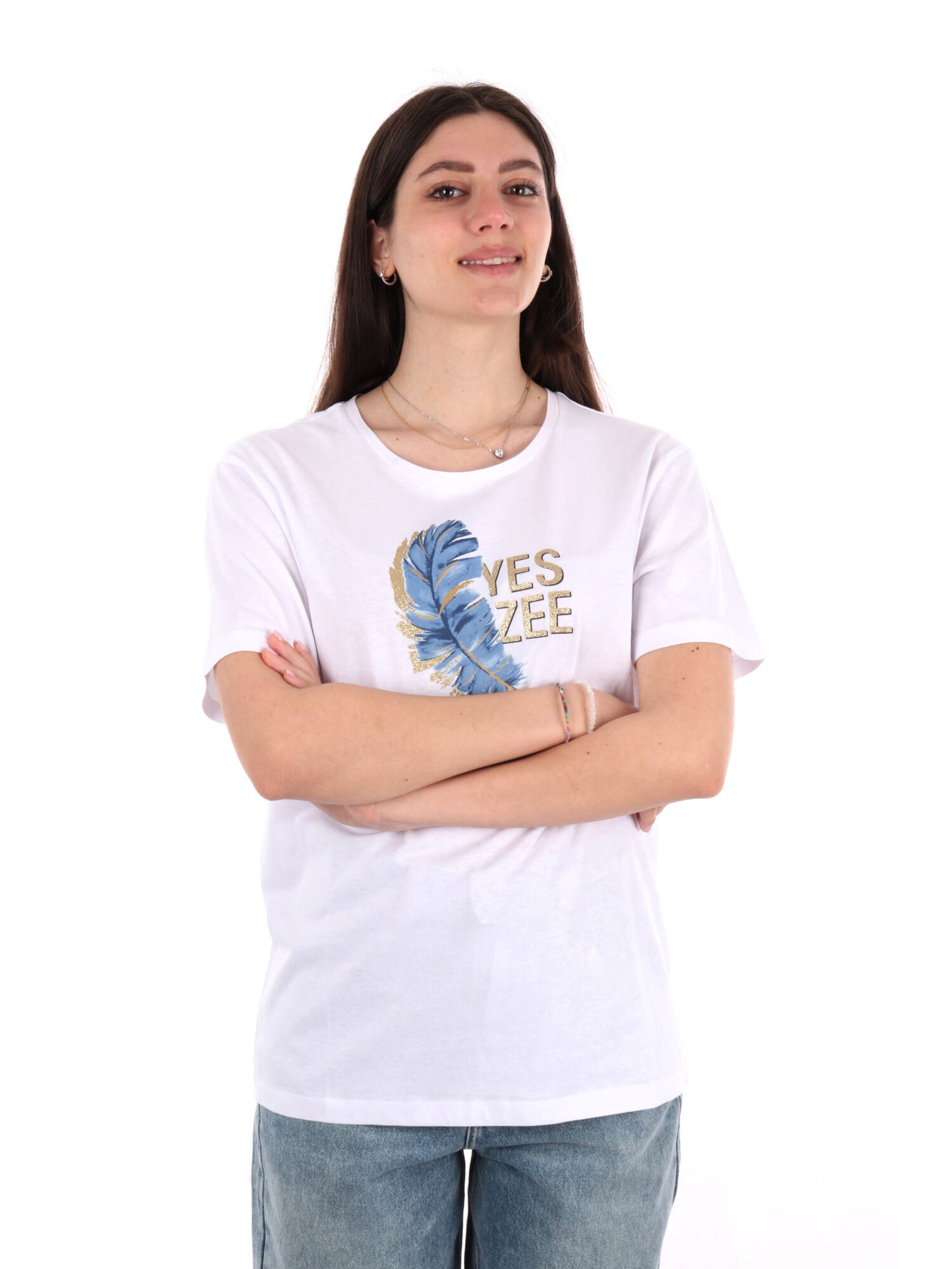 YES ZEE T-SHIRT MM - BIANCO