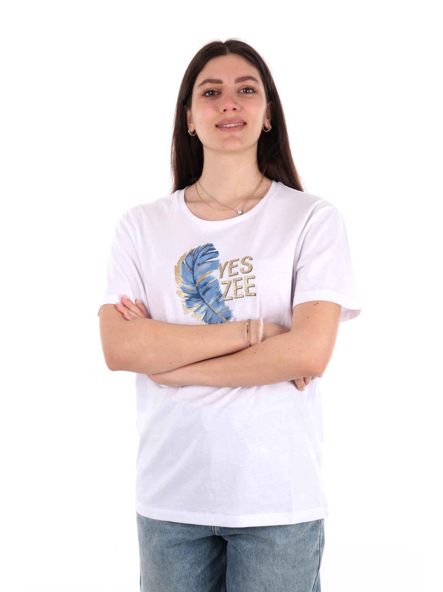 YES ZEE T-SHIRT MM - BIANCO