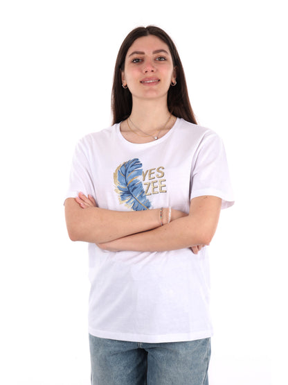 YES ZEE T-SHIRT MM - BIANCO