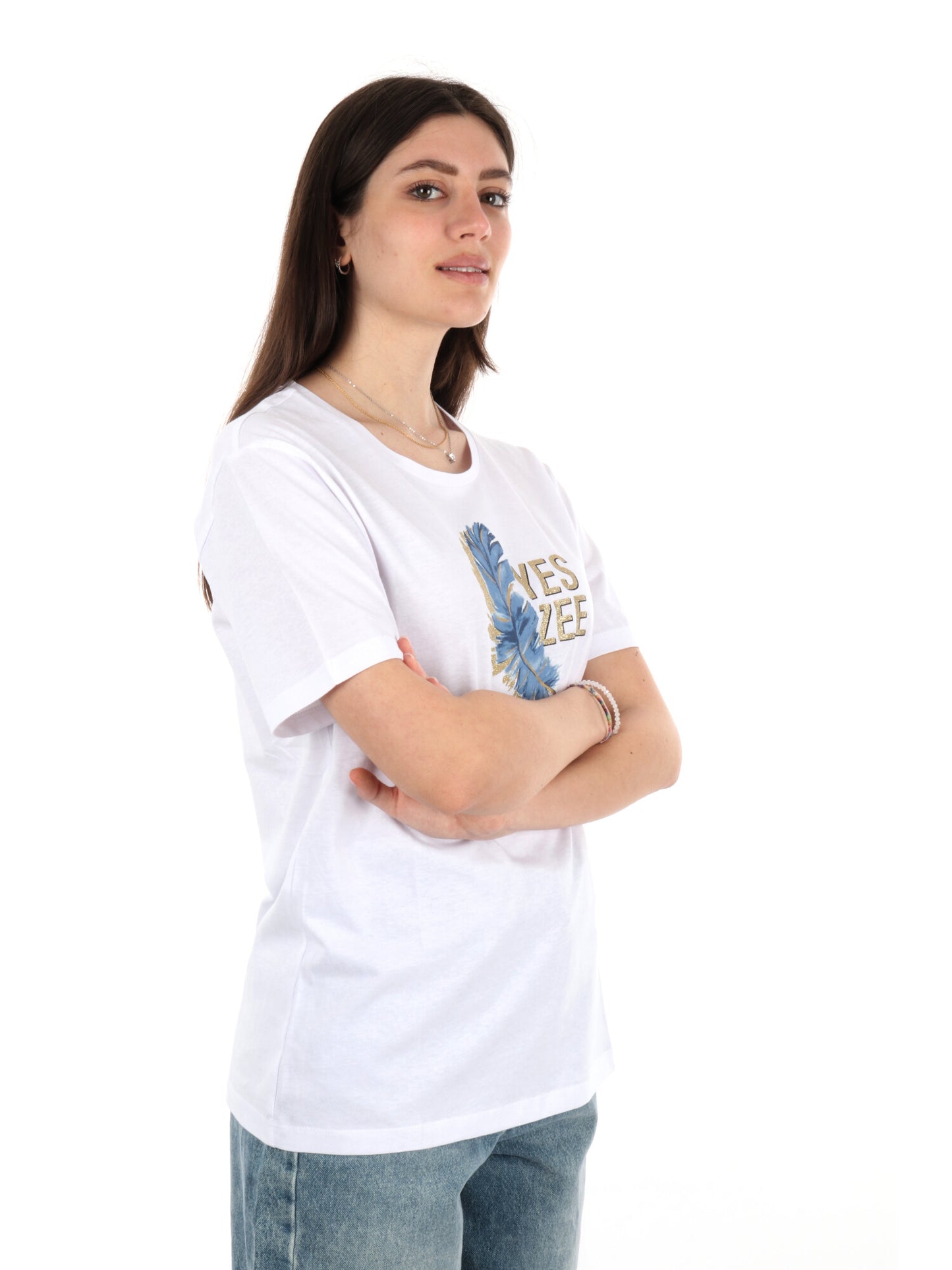 YES ZEE T-SHIRT MM - BIANCO