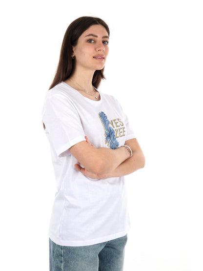 YES ZEE T-SHIRT MM - BIANCO