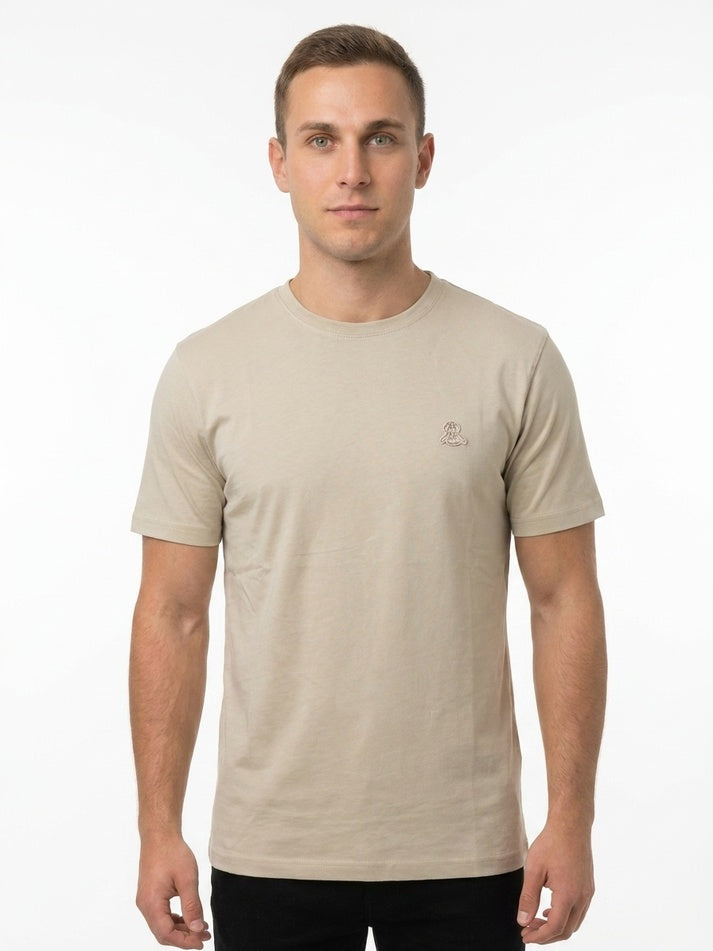 Refrigiwear Robin, t-shirt uomo con patch logo minimalista