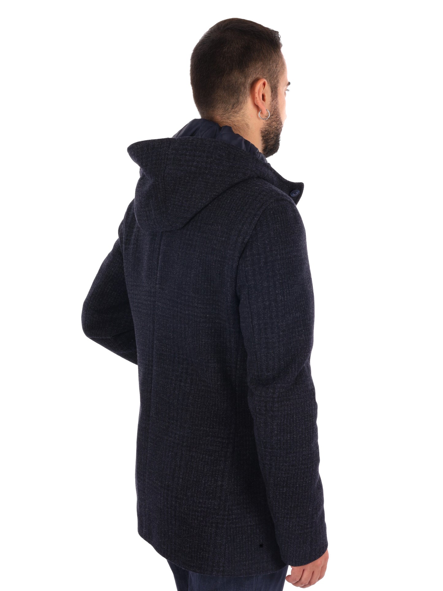 Fb Tabarrini 0502, cappotto da uomo blu