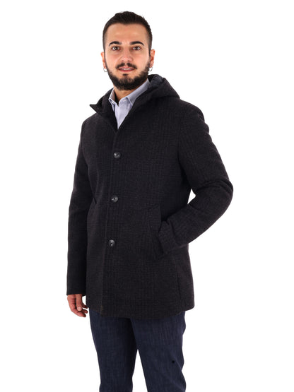 Fb Tabarrini 0804, cappotto da uomo grigio