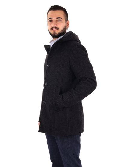 Fb Tabarrini 0804, cappotto da uomo grigio