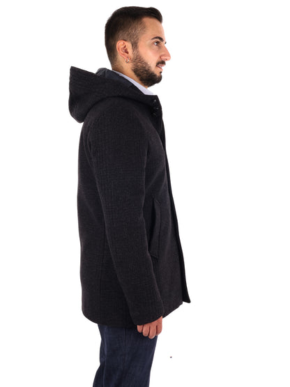 Fb Tabarrini 0804, cappotto da uomo grigio