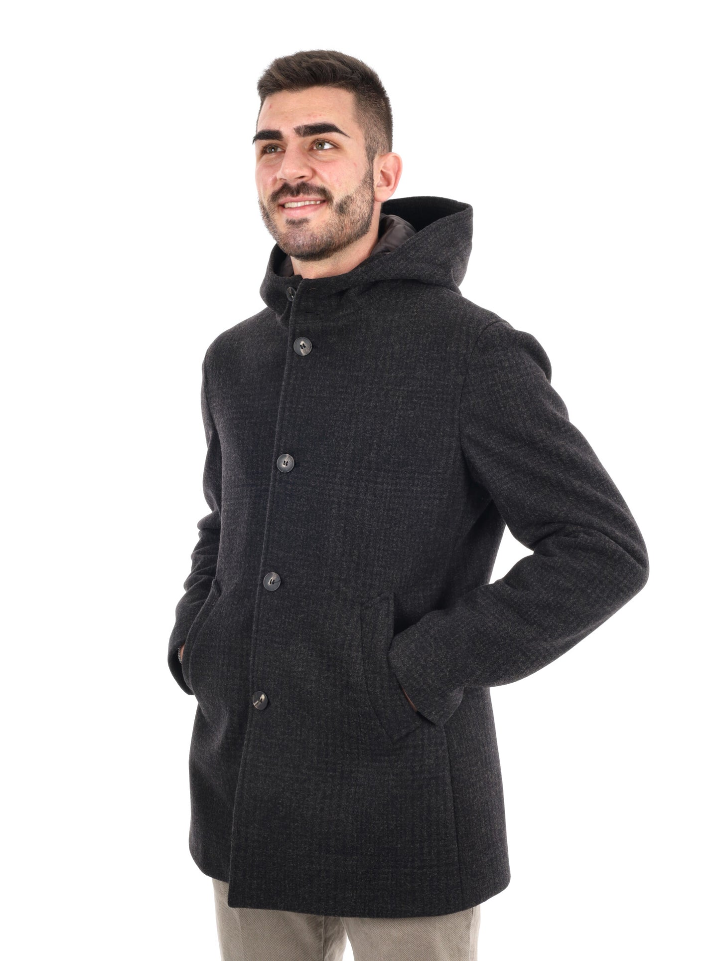 CAPPOTTO TABARRINI FB DA UOMO TESTA DI MORO