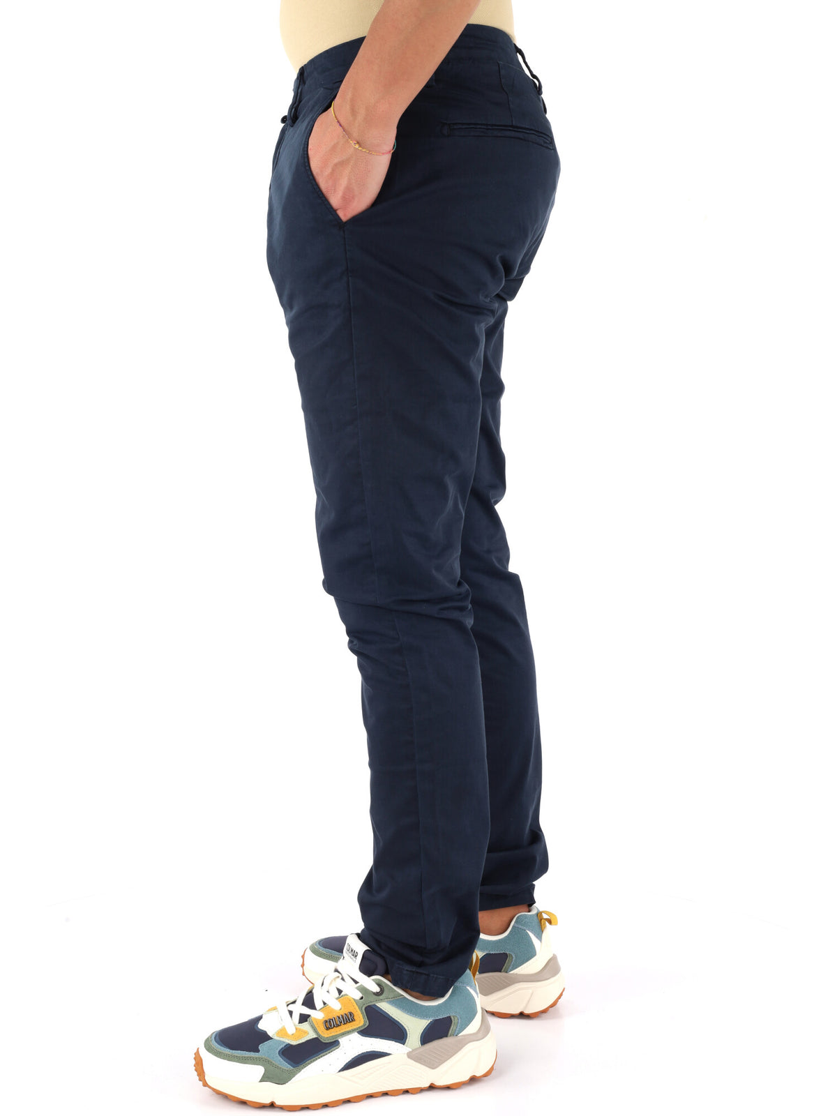 Gianni lupo pantalon pantalone da uomo blu