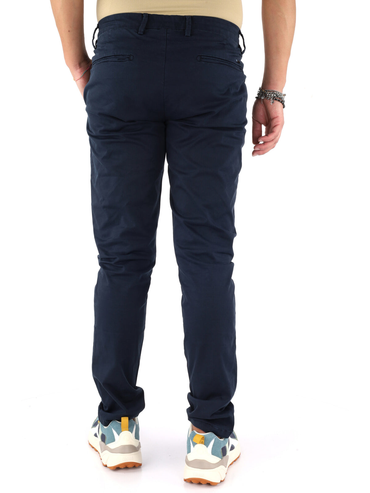 Gianni lupo pantalon pantalone da uomo blu