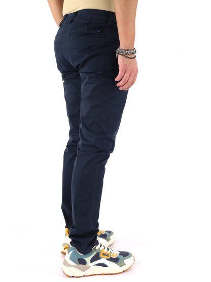 Gianni lupo pantalon pantalone da uomo blu