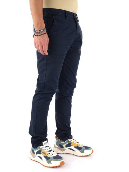 Gianni lupo pantalon pantalone da uomo blu