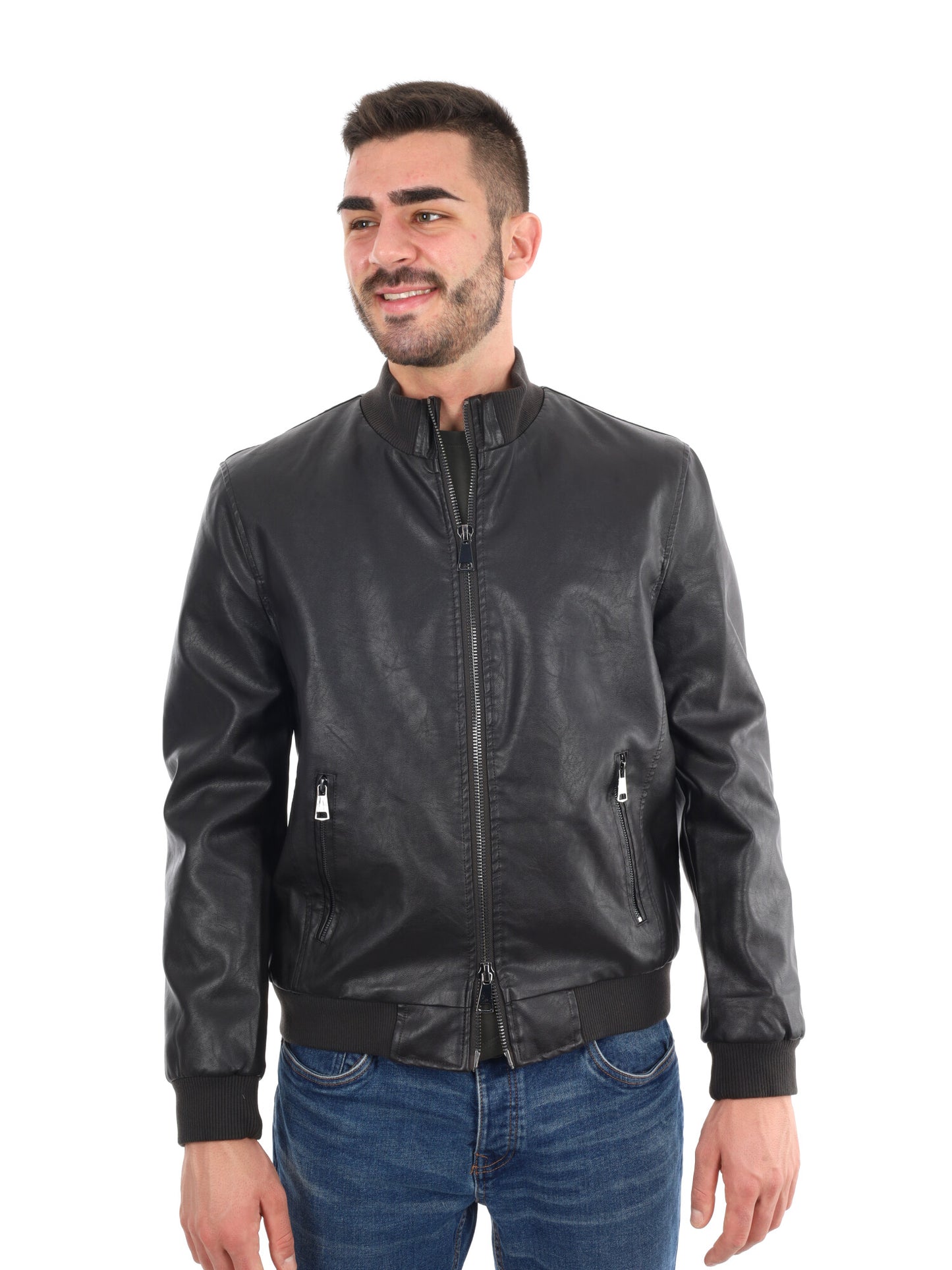 GIUBBINOIN ECOPELLE F.B. DA UOMO TESTA DI MORO