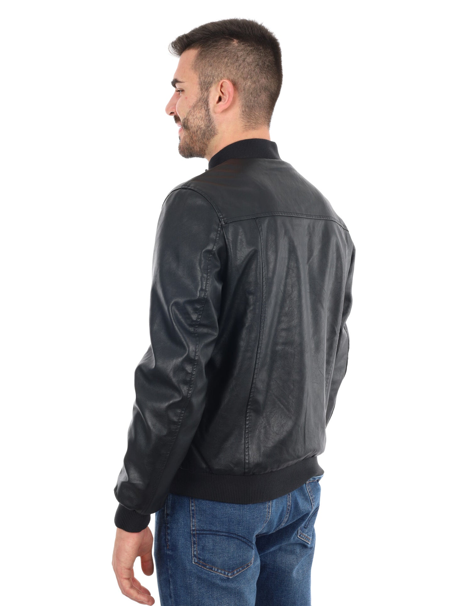 GIUBBINOIN ECOPELLE F.B. DA UOMO NERO