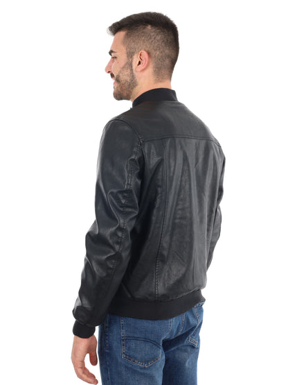 GIUBBINOIN ECOPELLE F.B. DA UOMO NERO