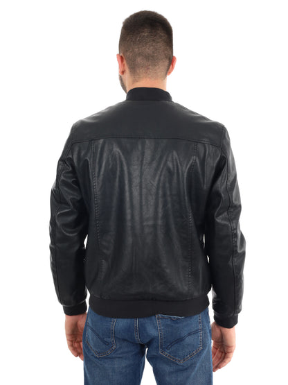 GIUBBINOIN ECOPELLE F.B. DA UOMO NERO