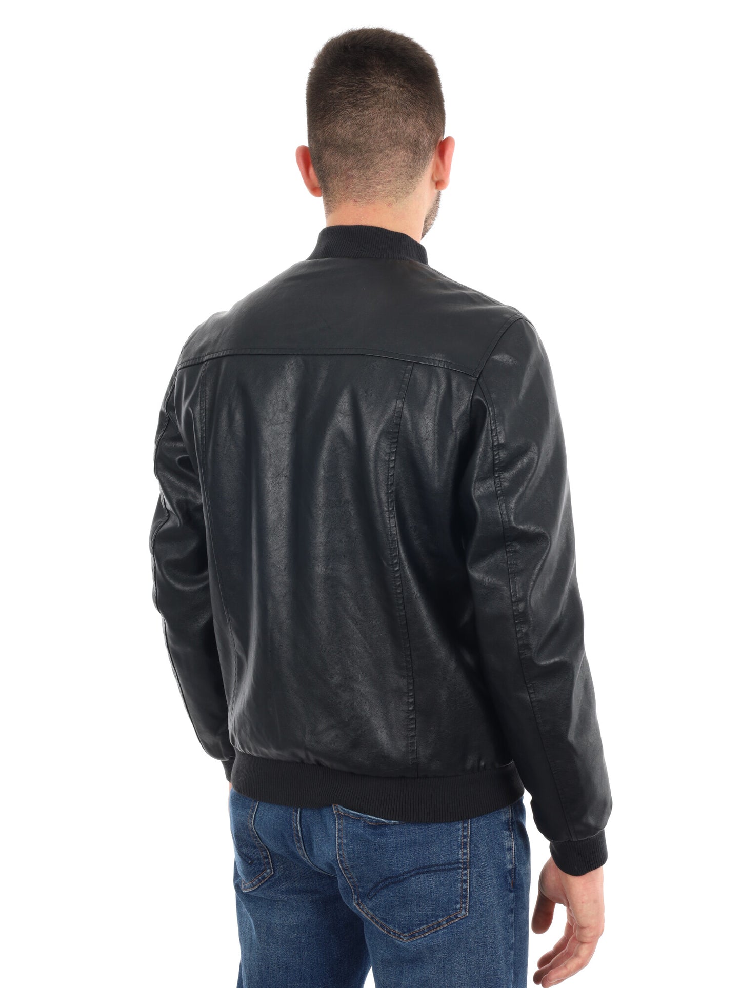 GIUBBINOIN ECOPELLE F.B. DA UOMO NERO