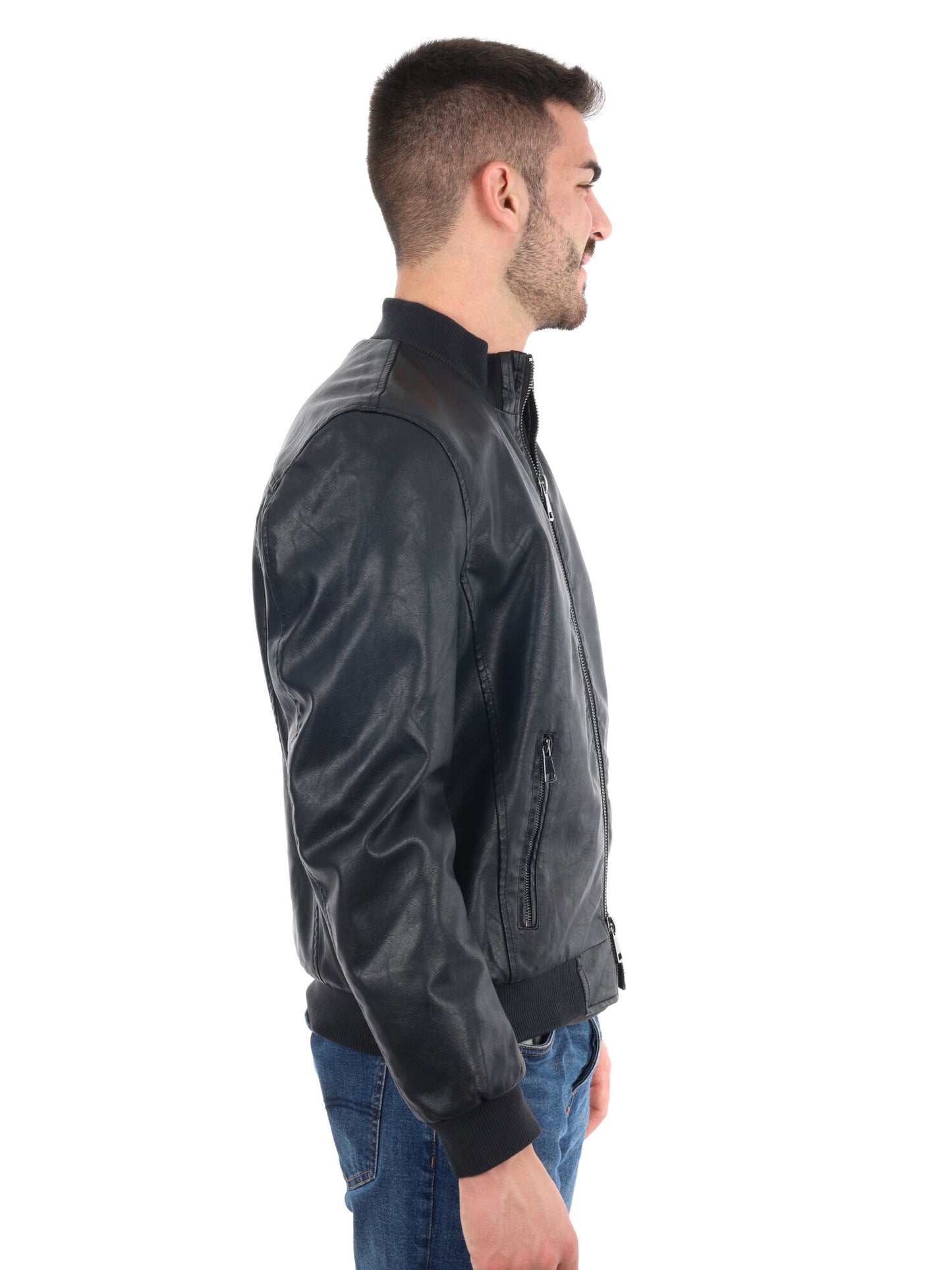 GIUBBINOIN ECOPELLE F.B. DA UOMO NERO