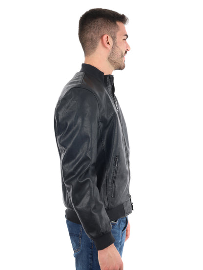 GIUBBINOIN ECOPELLE F.B. DA UOMO NERO