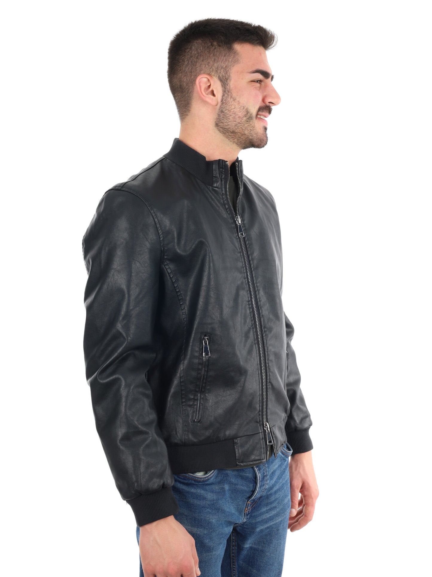 GIUBBINOIN ECOPELLE F.B. DA UOMO NERO