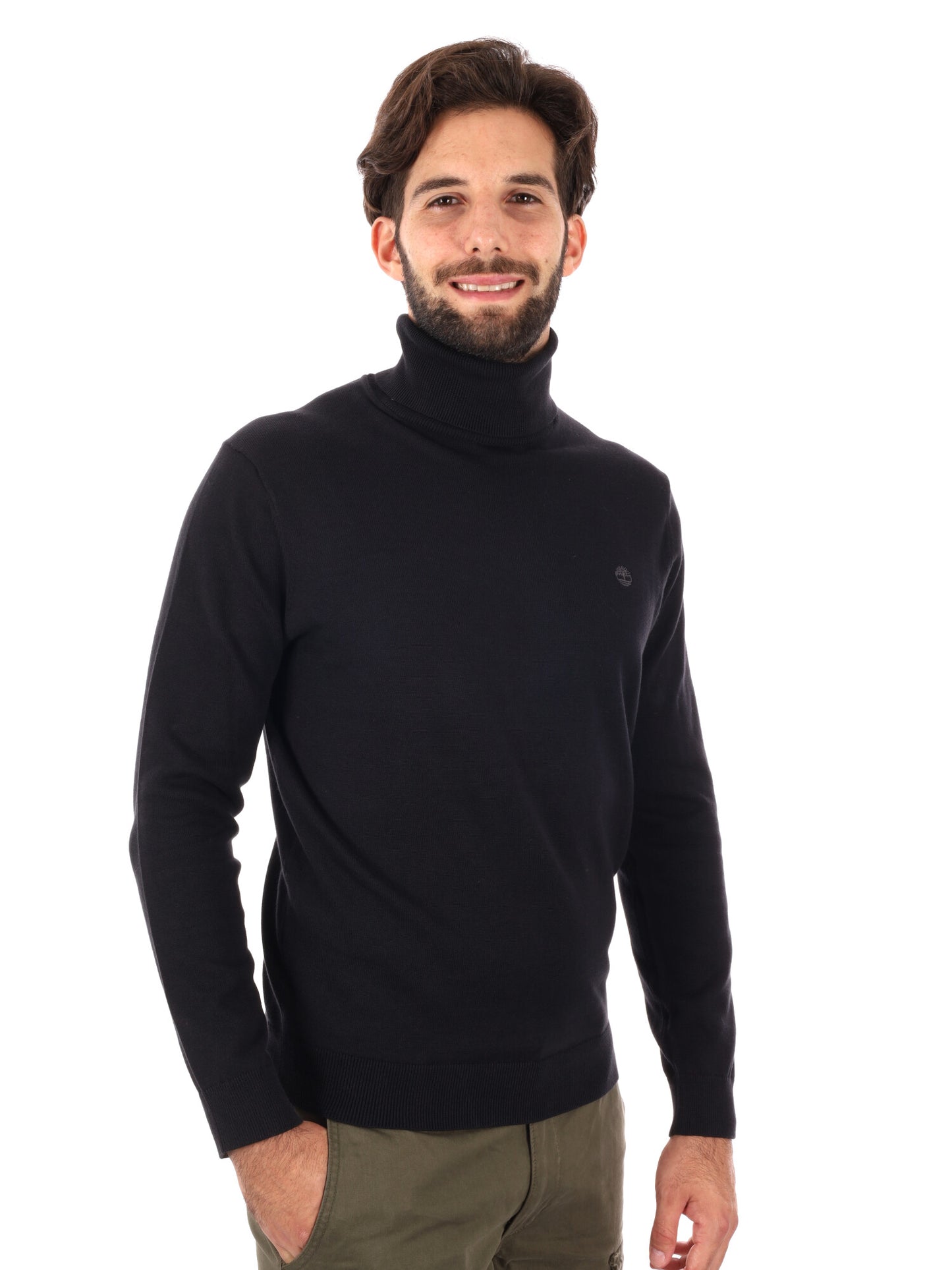 MAGLIA CON COLLO LUPETTO TIMBERLAND DA UOMO NERO