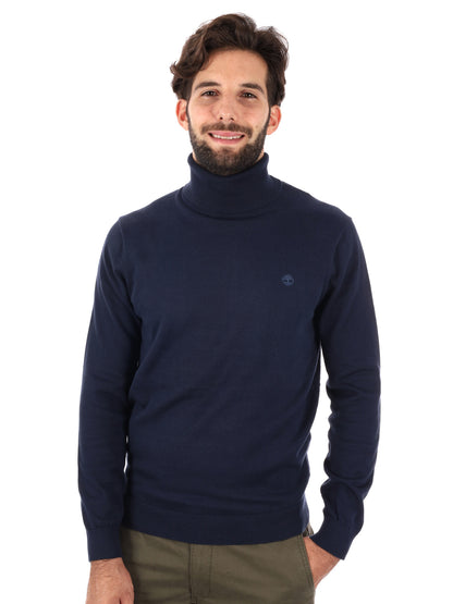 MAGLIA CON COLLO LUPETTO TIMBERLAND DA UOMO BLU