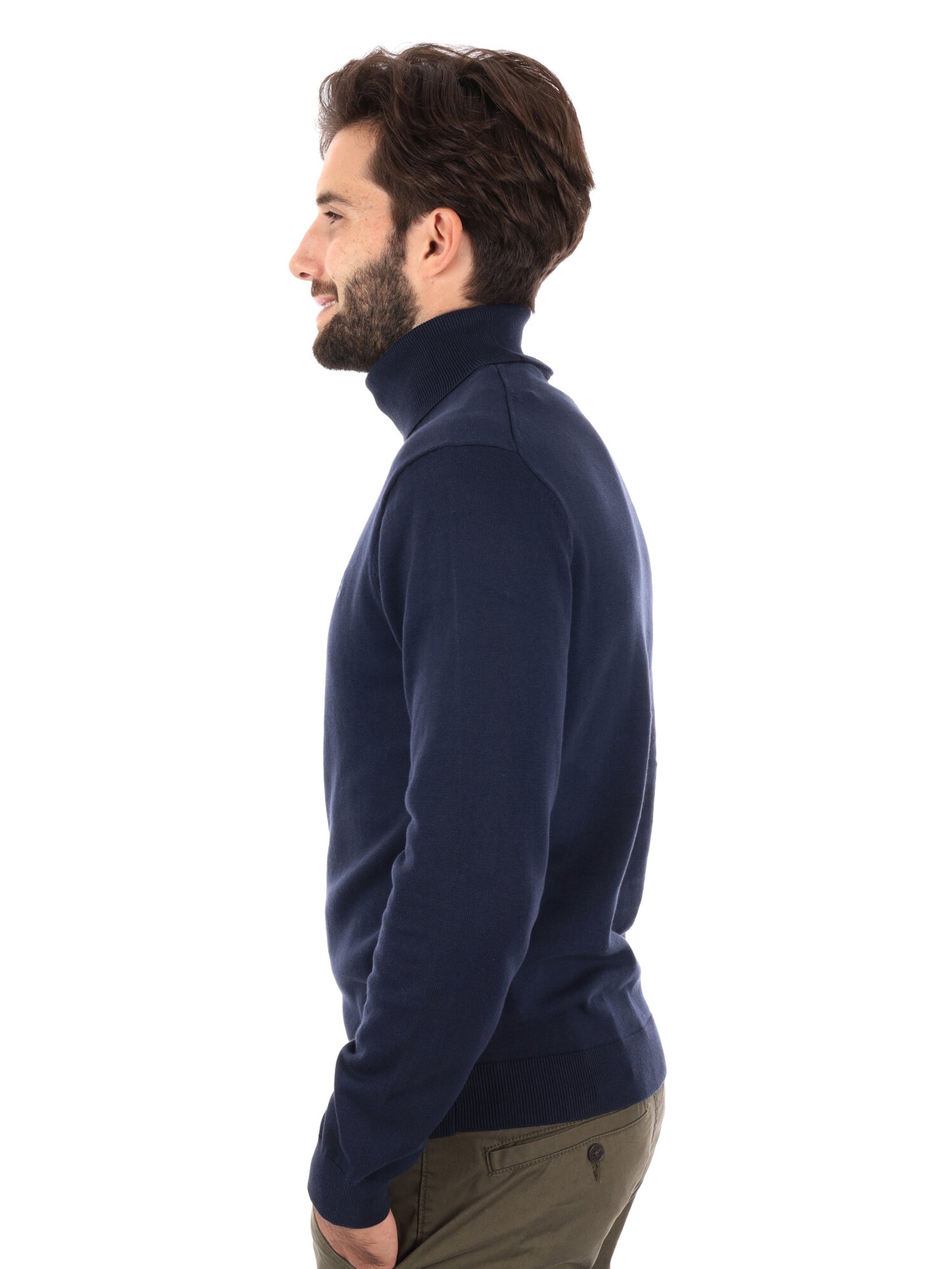 MAGLIA CON COLLO LUPETTO TIMBERLAND DA UOMO BLU