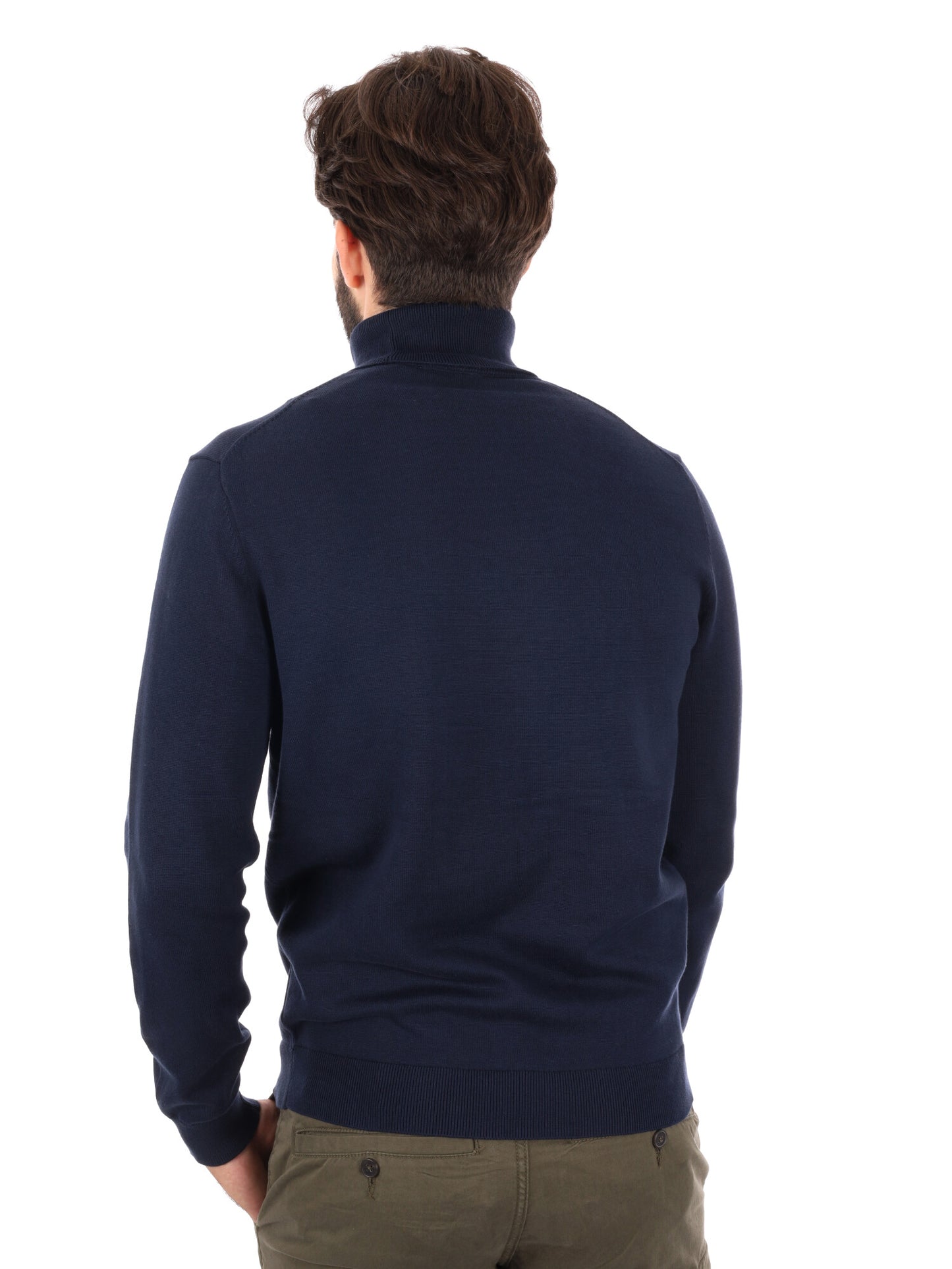 MAGLIA CON COLLO LUPETTO TIMBERLAND DA UOMO BLU