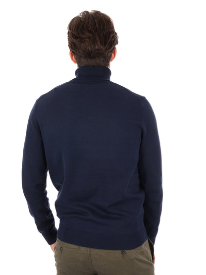 MAGLIA CON COLLO LUPETTO TIMBERLAND DA UOMO BLU