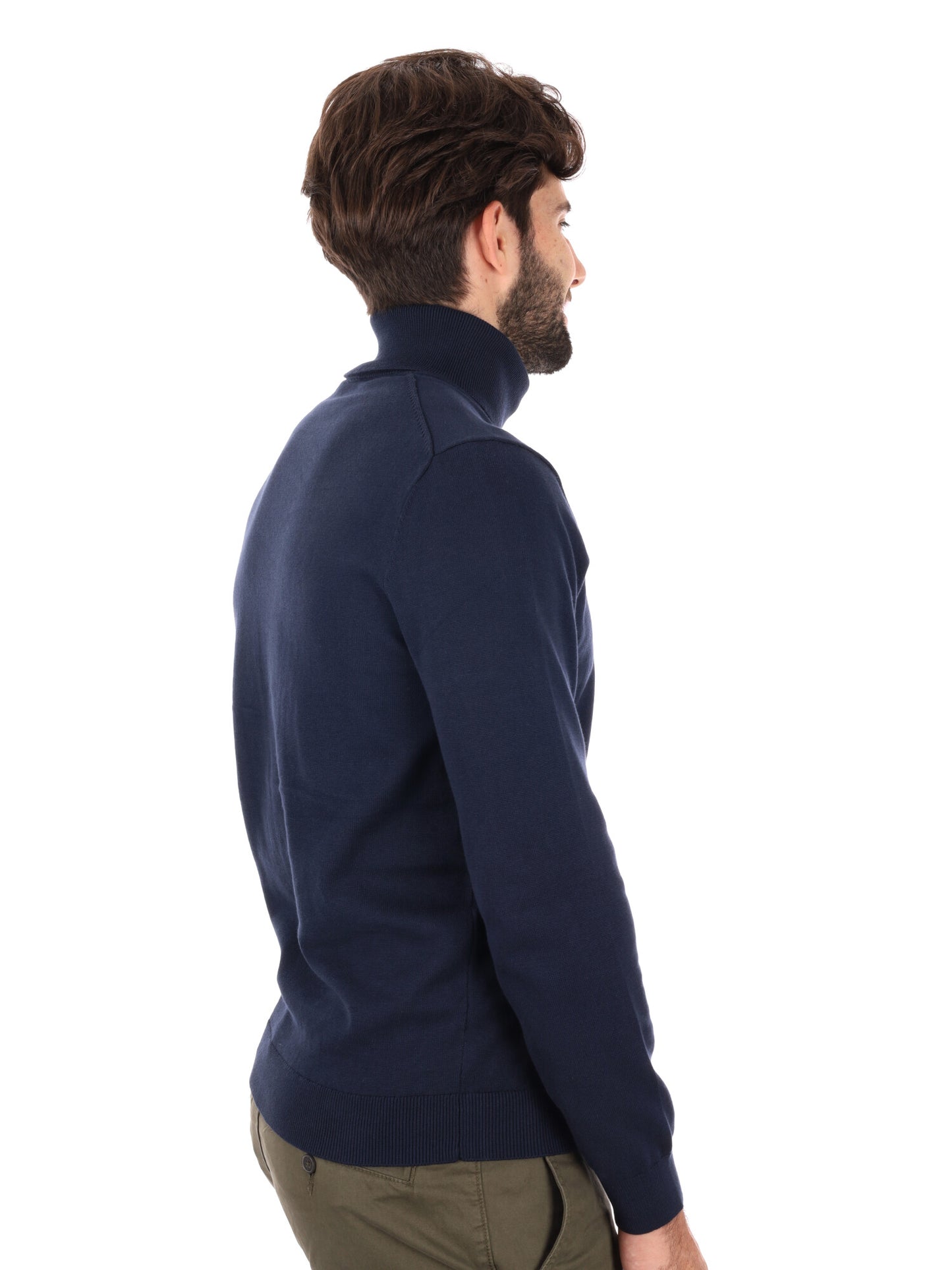 MAGLIA CON COLLO LUPETTO TIMBERLAND DA UOMO BLU