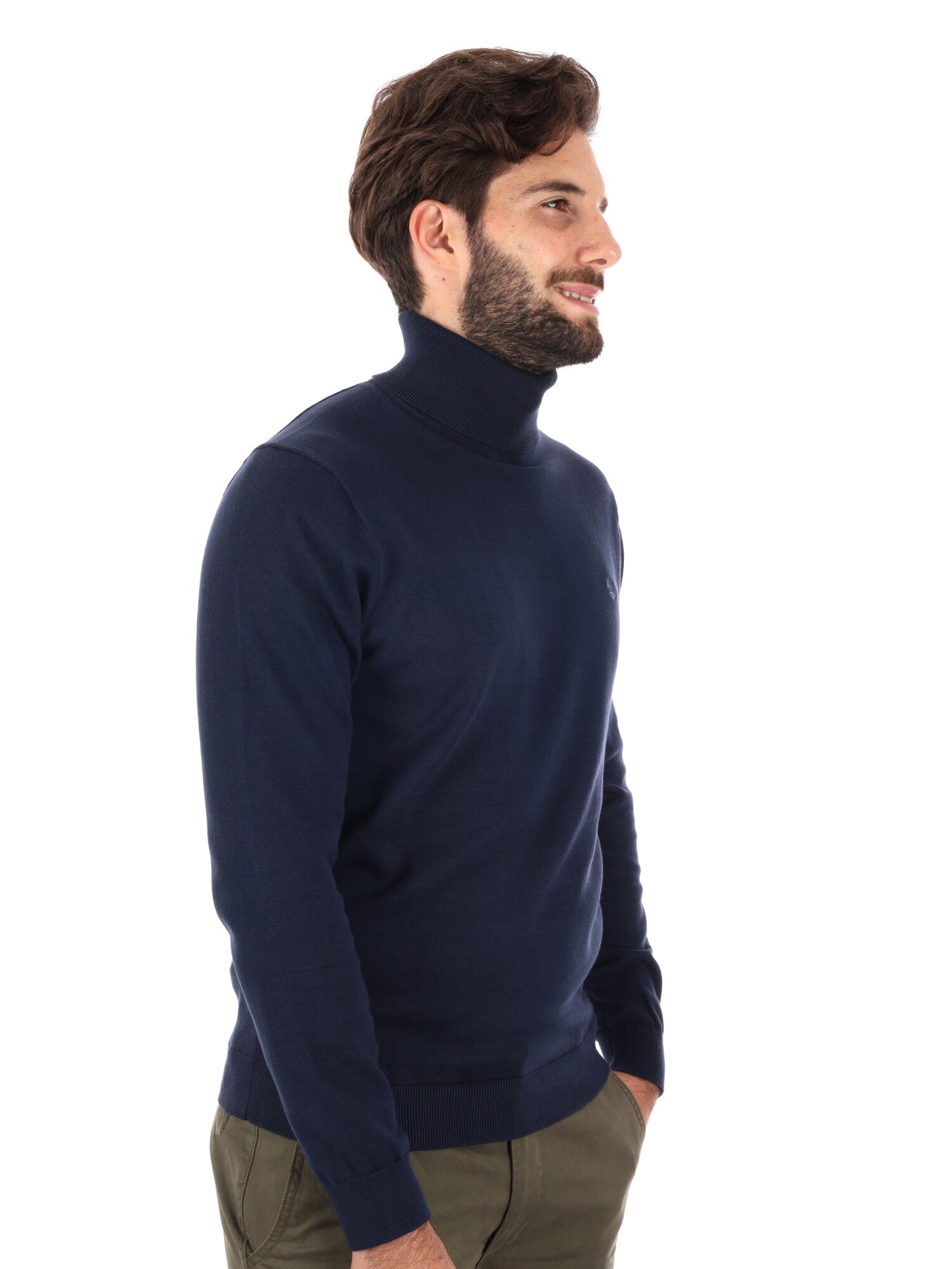 MAGLIA CON COLLO LUPETTO TIMBERLAND DA UOMO BLU
