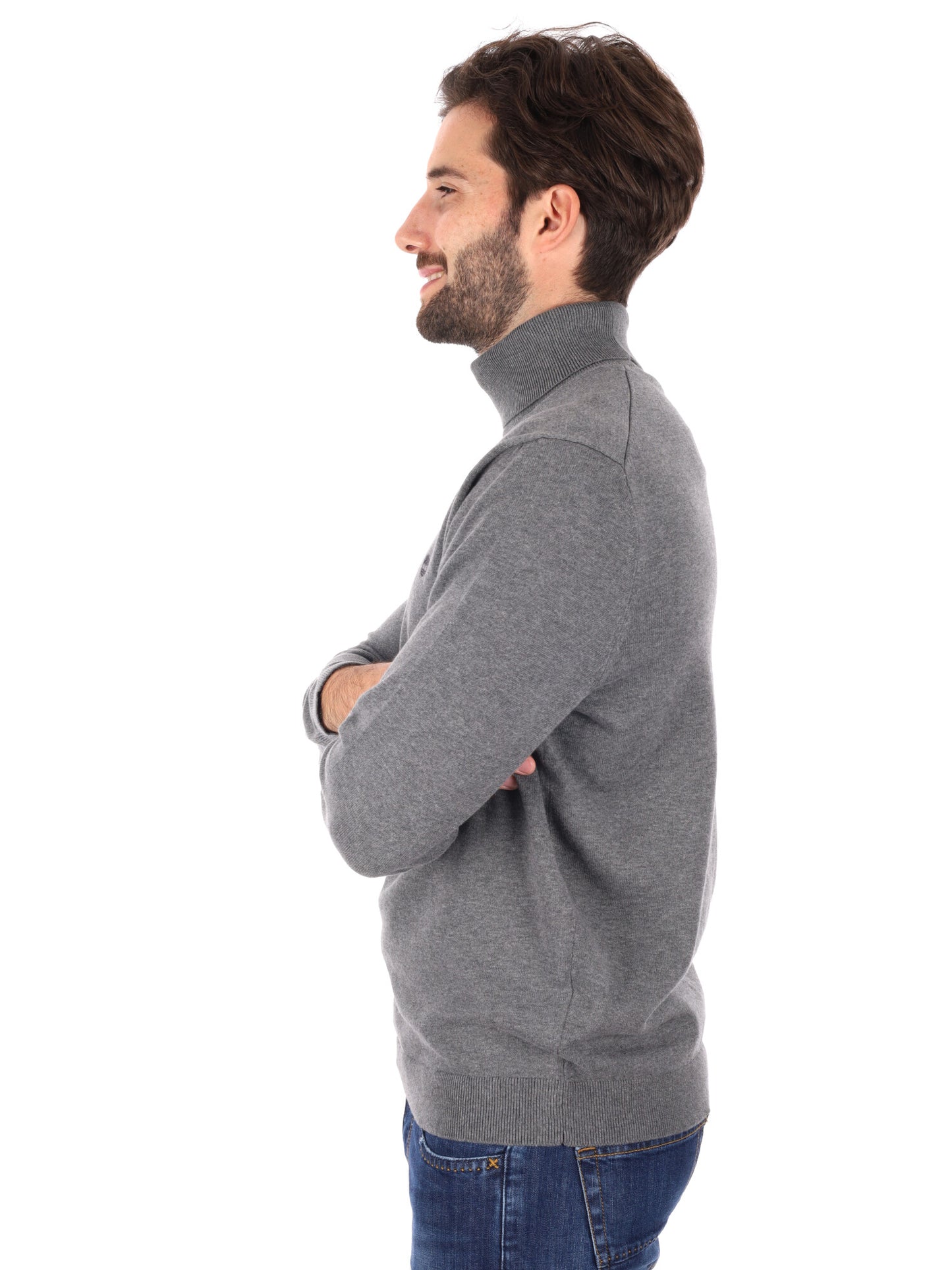 MAGLIA CON COLLO LUPETTO TIMBERLAND DA UOMO GRIGIO