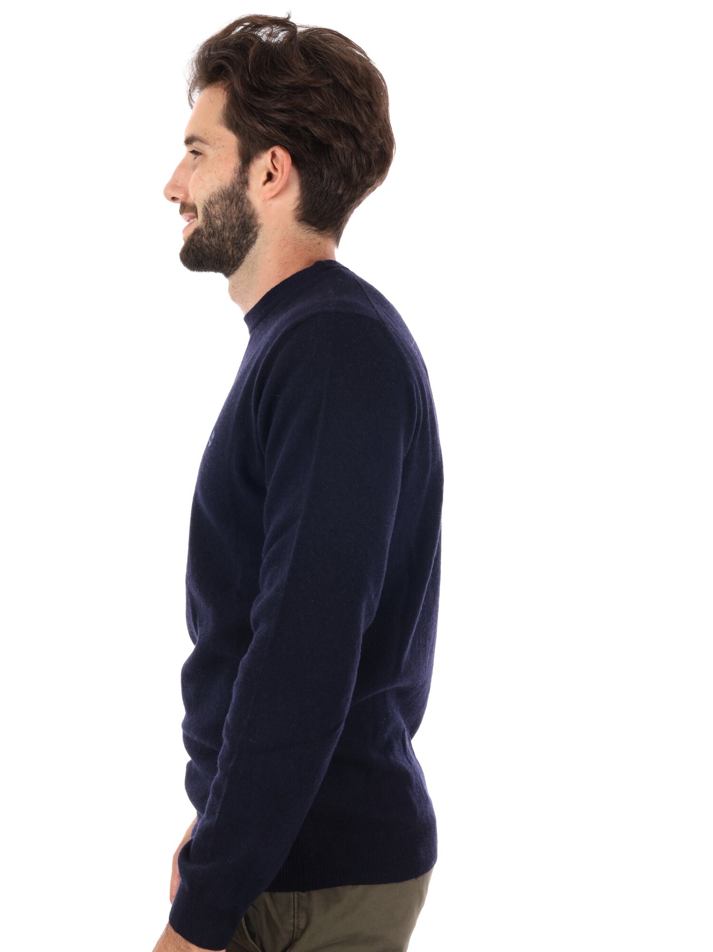 PULLOVER GIROCOLLO IN LANA MERINO TIMBERLAND DA UOMO BLU