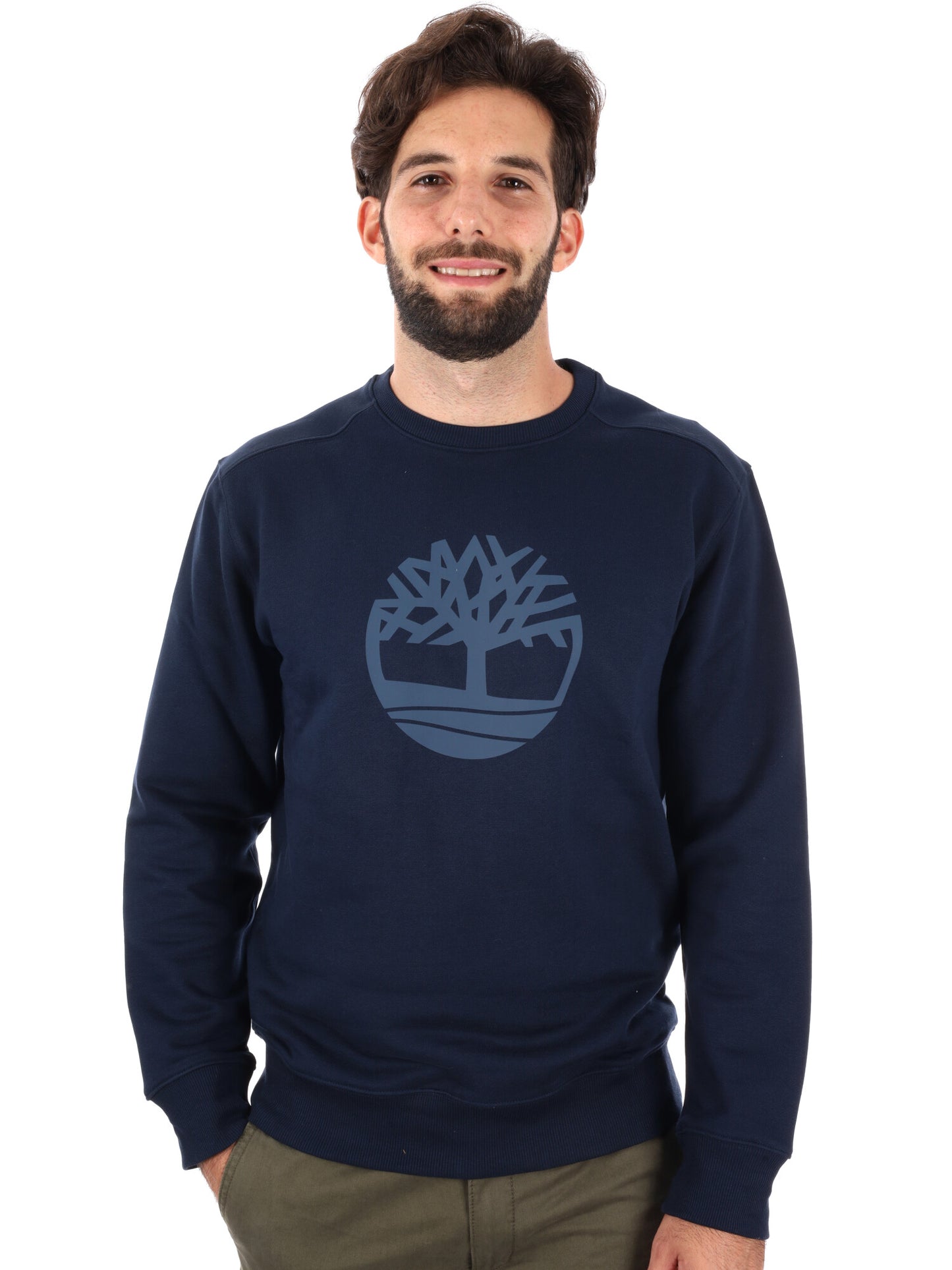 FELPA GIROCOLLO KENNEBEC RIVER TIMBERLAND DA UOMO BLU