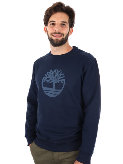 FELPA GIROCOLLO KENNEBEC RIVER TIMBERLAND DA UOMO BLU