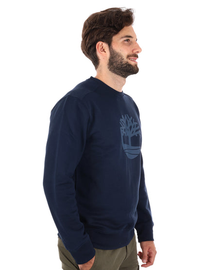 FELPA GIROCOLLO KENNEBEC RIVER TIMBERLAND DA UOMO BLU