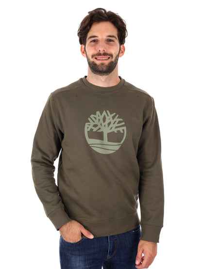 FELPA GIROCOLLO KENNEBEC RIVER TIMBERLAND DA UOMO VERDE