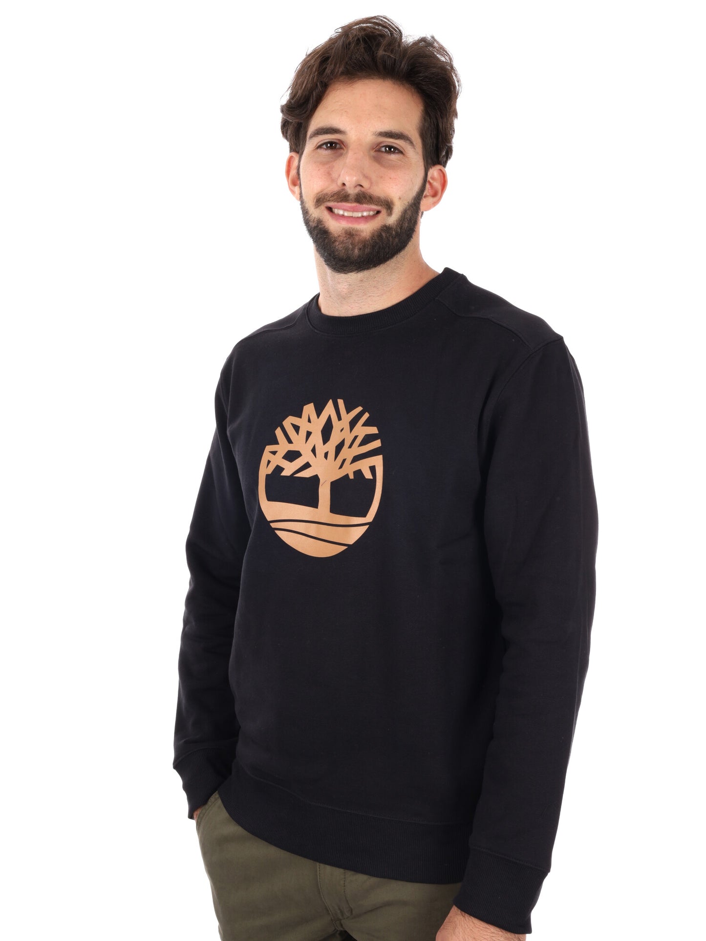 FELPA GIROCOLLO KENNEBEC RIVER TIMBERLAND DA UOMO NERO