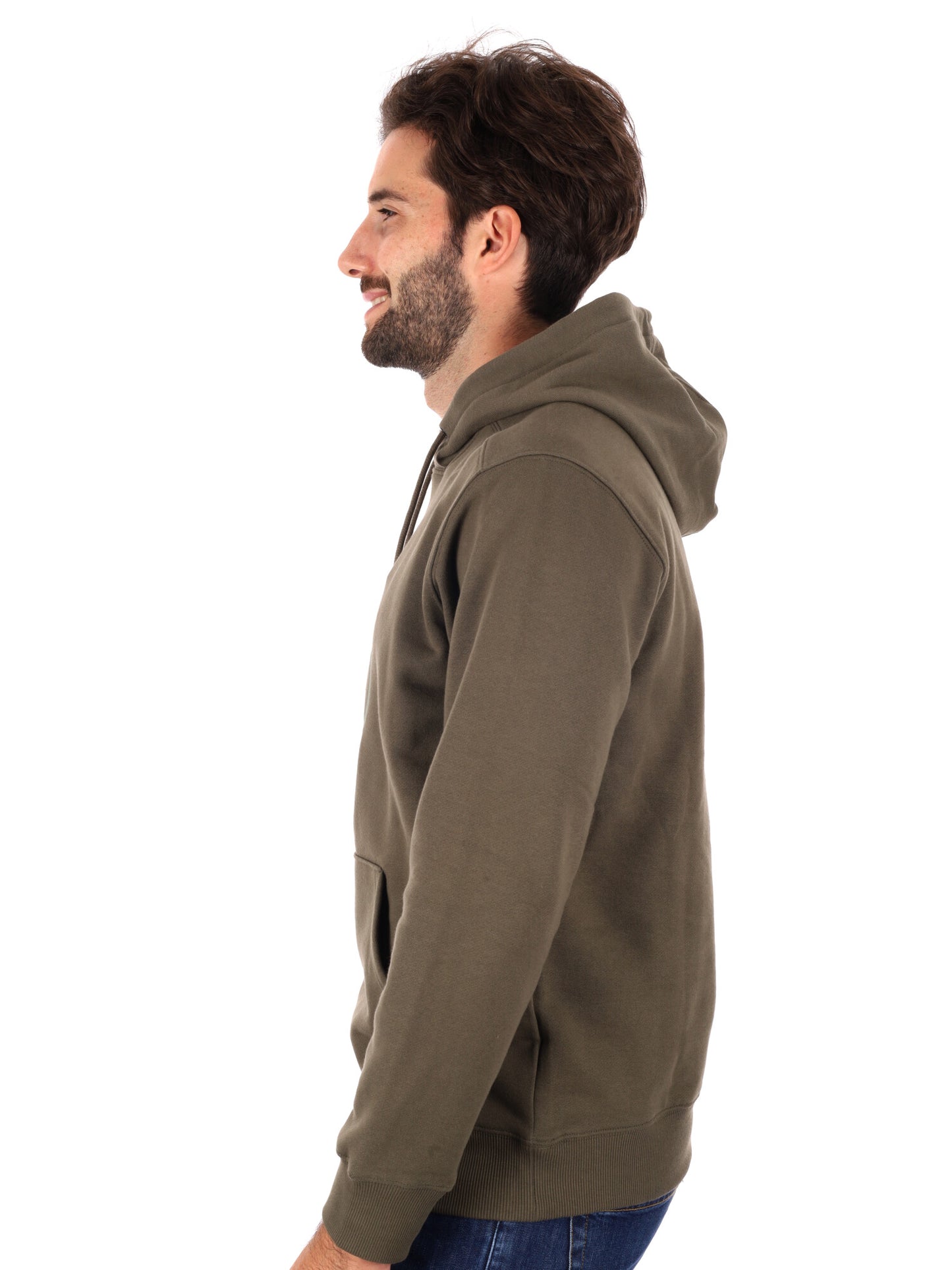 FELPA CON CAPPUCCIO E LOGO TIMBERLAND DA UOMO VERDE