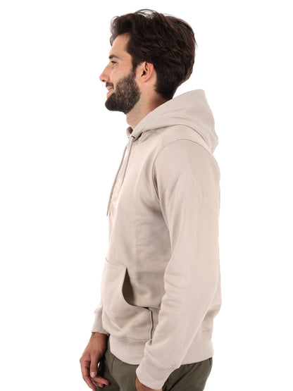 FELPA CON CAPPUCCIO E LOGO TIMBERLAND DA UOMO BEIGE