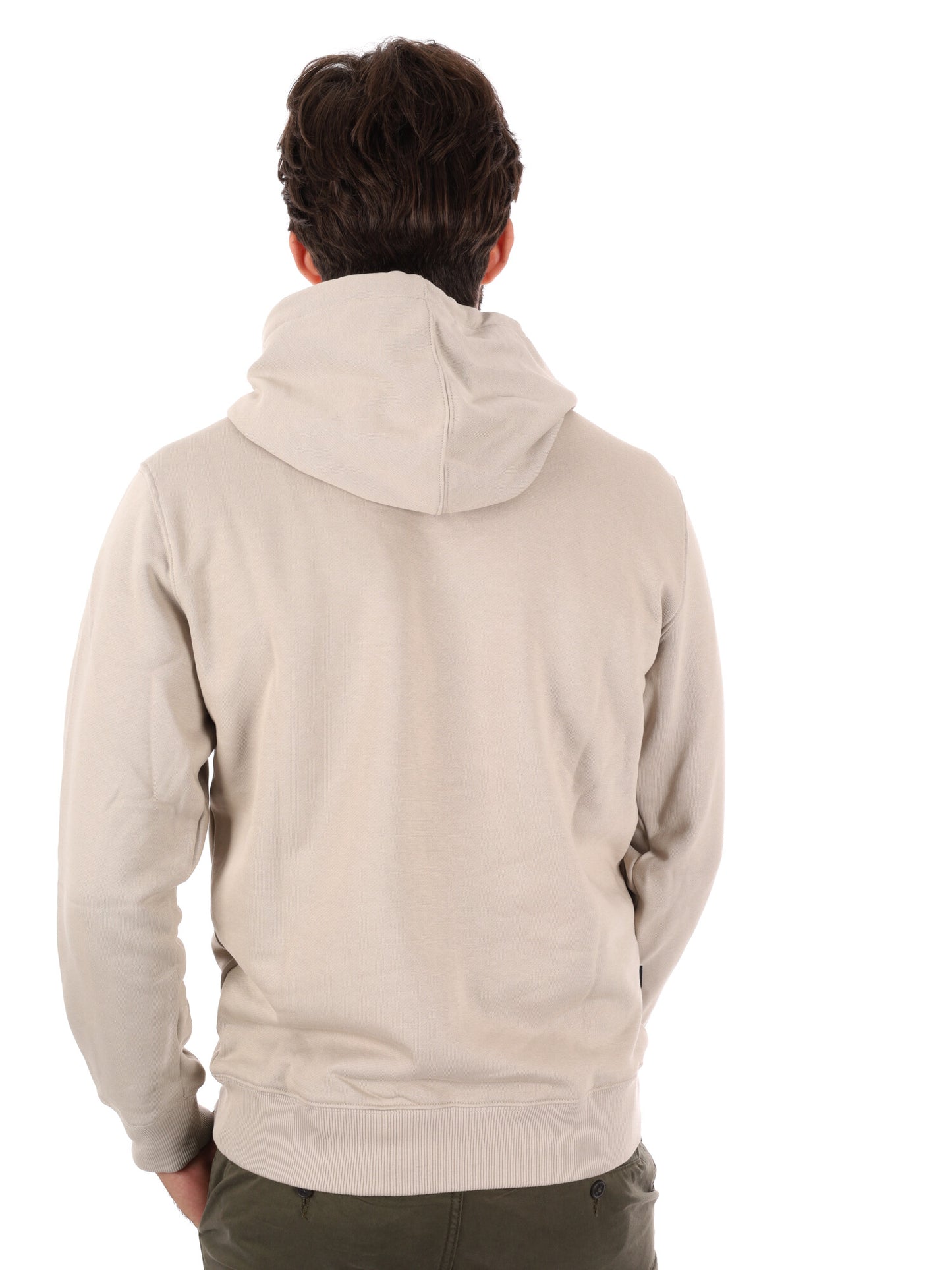 FELPA CON CAPPUCCIO E LOGO TIMBERLAND DA UOMO BEIGE